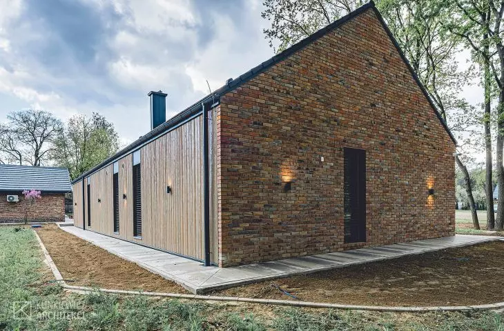 Brick modern barn in Swidnik