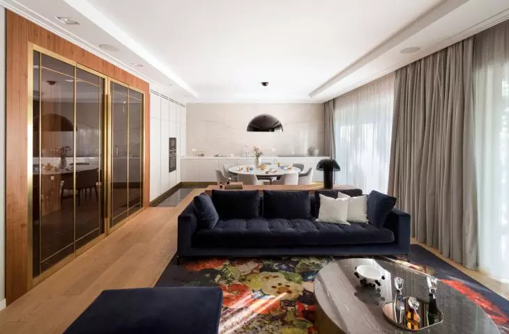 interior of the apartment, designed by Jankowski and Opyrchał