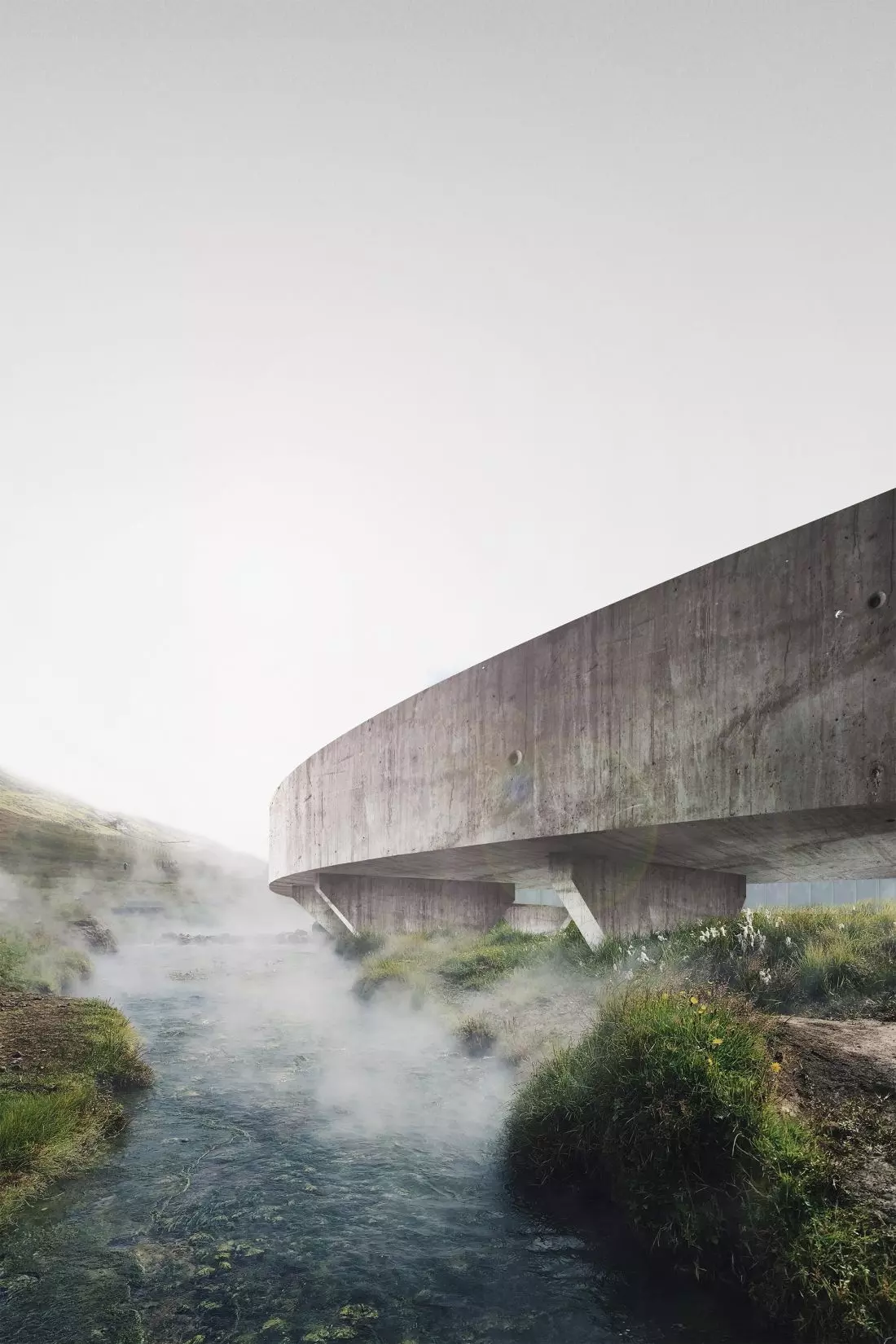 Circle of nature –
betonowy budynek spa