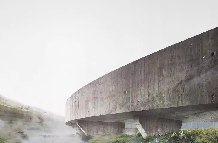 „Circle of nature” wykonane jest z surowego betonu