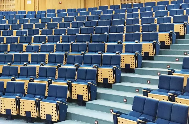 Comprehensive arrangement of cinema halls, theaters and auditoriums