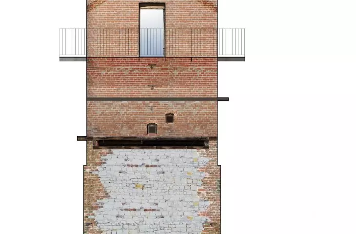 Elevation of the observation tower