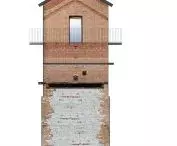 Elevation of the observation tower