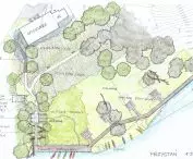 Sketch of the canoe marina