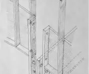 Sketch of the principle of mounting stairs in the observation tower