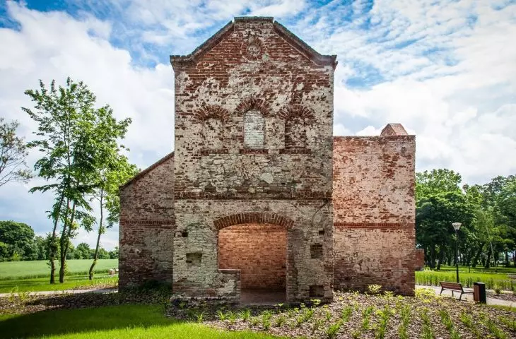 Preserved ruins of a manor house