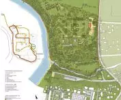 Plan Parku Podzamcze w Łęcznej