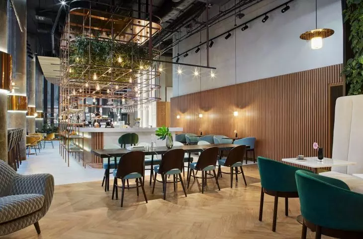Architects opted for beautifully finished bars