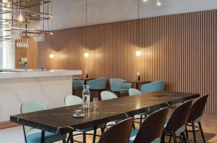Interiors of the Crowne Plaza hotel in Warsaw