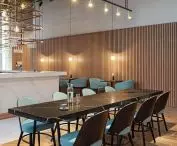 Interiors of the Crowne Plaza hotel in Warsaw