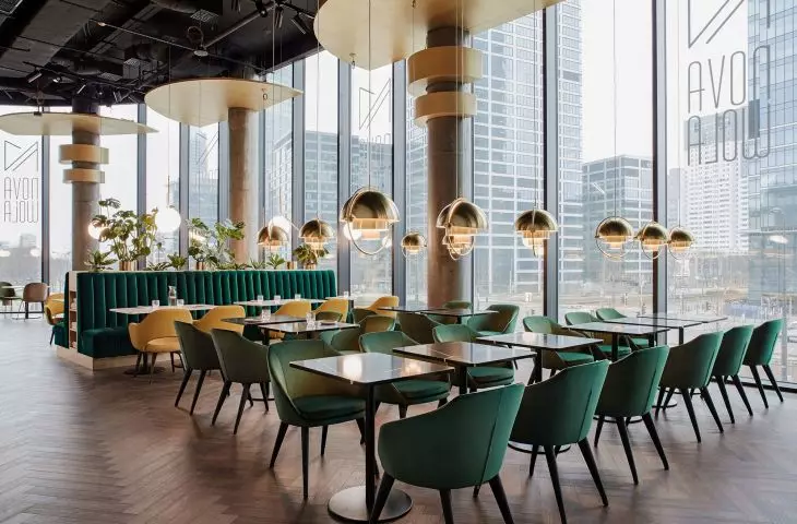 The hotel's interiors are saturated, full of color and eclectic
