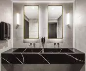 Interior of the Crowne Plaza Hotel bathroom