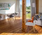 BioHome - eco-friendly modular house for expansion with natural materials, interior