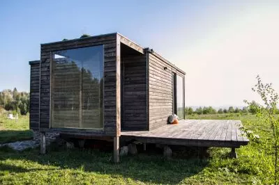 BioDomek - ecological modular house for expansion with natural materials