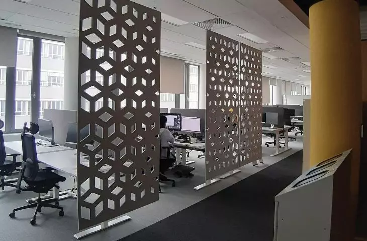 Panel akustyczny w biurze