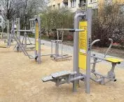 Outdoor gyms extremely solidly constructed and protected against corrosion