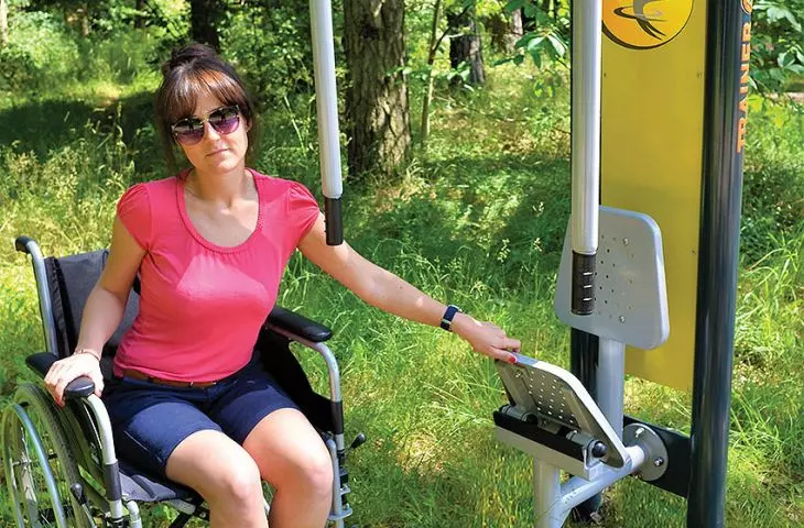 Outdoor gyms extremely robustly constructed and protected against corrosion 
