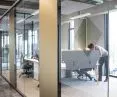 Photo 4. acoustic partitions with high height