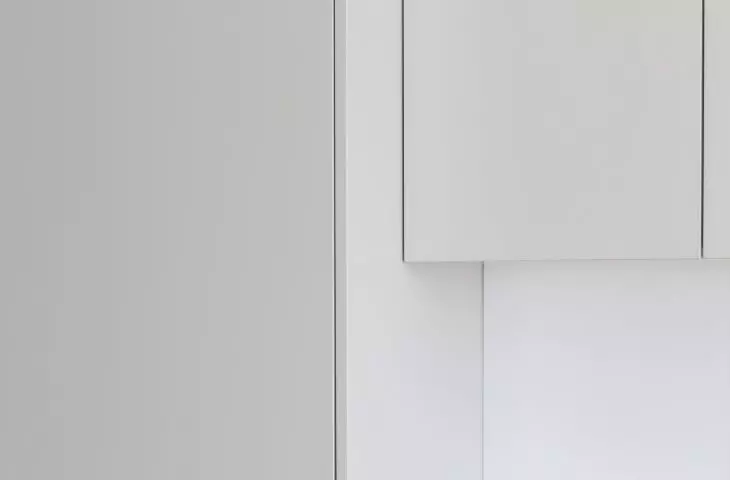 Detail of kitchen cabinets