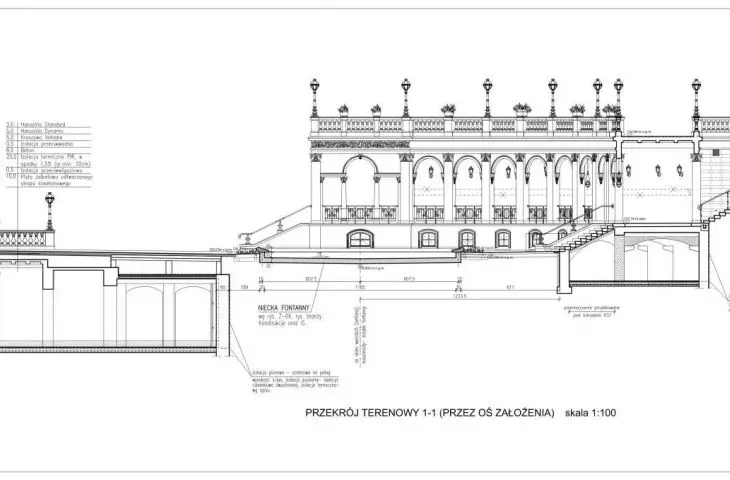 cross section through the Hill area