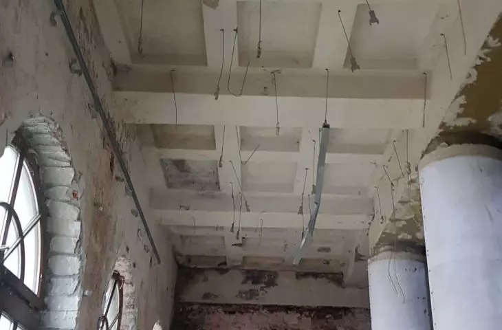 damaged interior