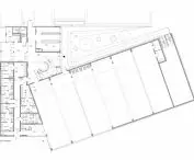 Sports hall, first floor plan