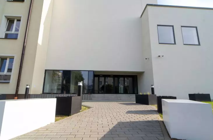 Entrance to the sports hall