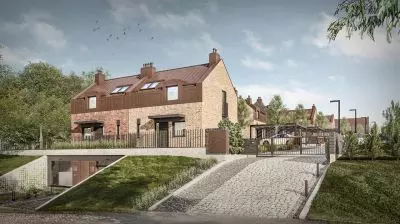 the estate is designed on a natural slope osiedle is designed on a natural slope