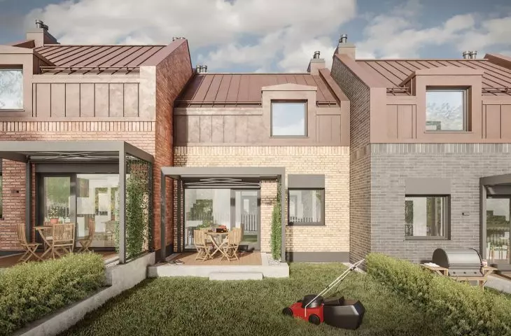 Facades will be made of hand-formed clinker tiles of varying shades