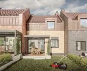 Facades will be made of hand-formed clinker tiles of varying shades