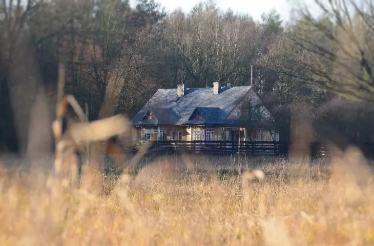 View of the forester's lodge in Soltysia