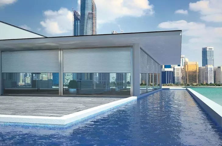 Functional and comfortable sunshades, anti-burglary roller blinds with various security features