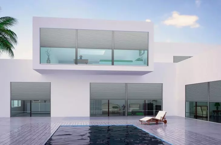 Functional and comfortable sunshades, anti-burglary roller blinds with various security features