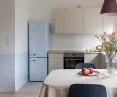 Architects combined kitchen and living room