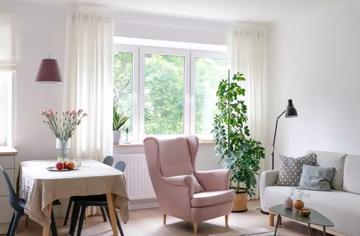 Mieszkanie na Muranowie, salon