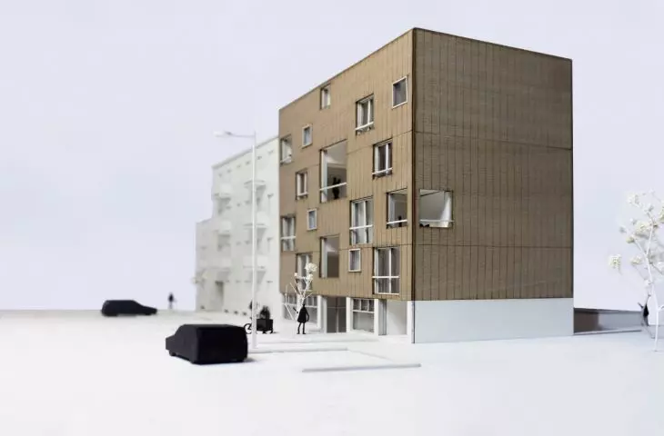 mock-up photo, view of the north elevation