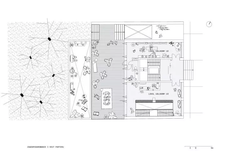 development and first floor plan
