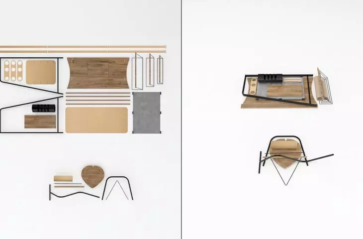 Desk components are easy to transport