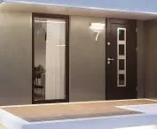 Elegant Inox door, pattern W4