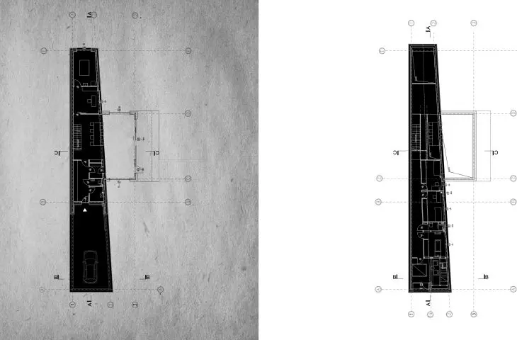 House 40 and 4 projection