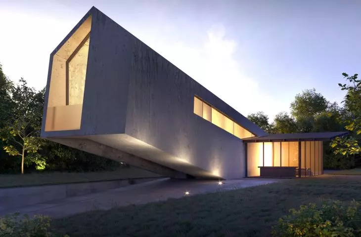 House 40 and 4 is being built in the Silesian Beskids