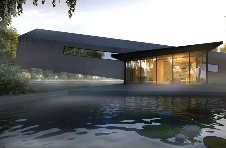 Horizontal body of the building