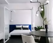 view from living room to bedroom