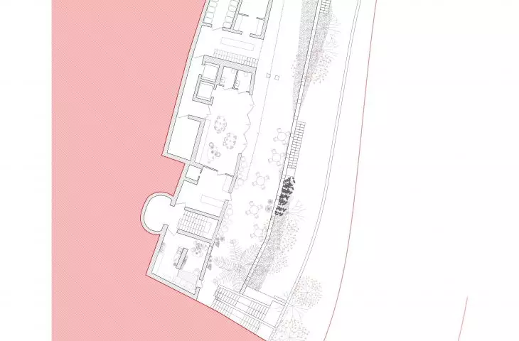 Rzut piwnicy jednego z proponowanych budynków