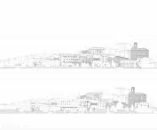 Front elevations of the village of Bussolino