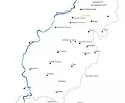 Mapa z sąsiadującymi miastami
