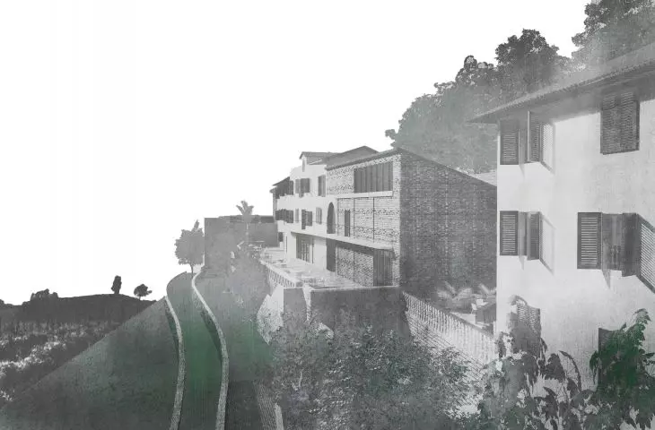The buildings of the Italian countryside