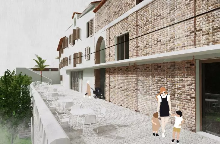 New spaces of the village of Bussolino