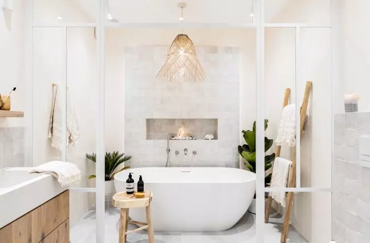 bright, spacious bathroom
