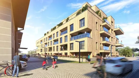 visualization of solid Wooden House wizualizacja solid Wooden House